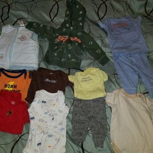 Baby boy clothes 3-6 months some 12months
